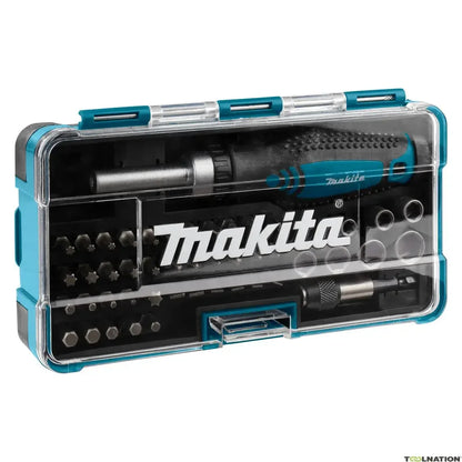 Juego de puntas de destornillador con trinquete Makita, herramientas manuales, B-36170, 47 piezas 