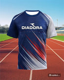 Hot Selling Fitness Short Sleeve DIADORA Badminton Sport Clothes T-shirt Comfortable Breathable Sweat Absorption Cycling Clothes