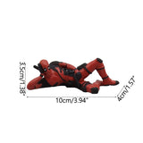 Figura de anime sentada, muñeco de héroe, decoración del hogar, minifigura para interior de coche, modelo en miniatura, colección, juguete para niños, regalos