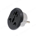Adaptador de viaje universal con enchufe europeo, 2 tomas redondas, enchufe de pared, alta calidad, AU, EE. UU., RU, CN a UE, KR, 16 A, 250 V 
