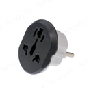 Adaptador de viaje universal con enchufe europeo, 2 tomas redondas, enchufe de pared, alta calidad, AU, EE. UU., RU, CN a UE, KR, 16 A, 250 V 