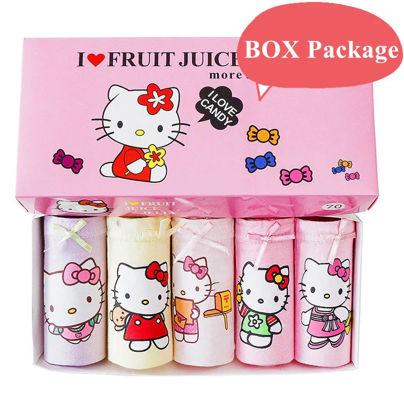 5 paquetes/caja de ropa interior para niños, bragas triangulares de algodón suave con dibujos de Mickey, transpirables, caja de regalo.