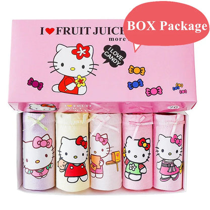 5 paquetes/caja de ropa interior para niños, bragas triangulares de algodón suave con dibujos de Mickey, transpirables, caja de regalo.