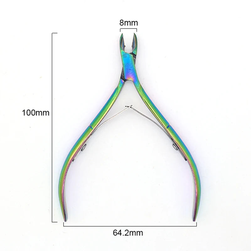 Nail Manicure Scissors Cuticle Cutter Nails Cuticle Nippers Dead Skin Remover Pedicure Stainless Steel Cutters Tools