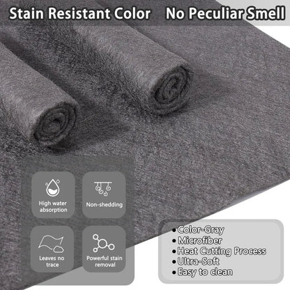 Paño de limpieza mágico grueso, paño de microfibra multiusos, reutilizable, para limpiar ventanas de coche, sin pelusa, para espejos de cocina. 