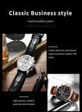 LIGE Casual Men Watch Luxury Leather Waterproof Sport Quartz Wristwatch Chronograph Military Watch for Men Relogio Masculino