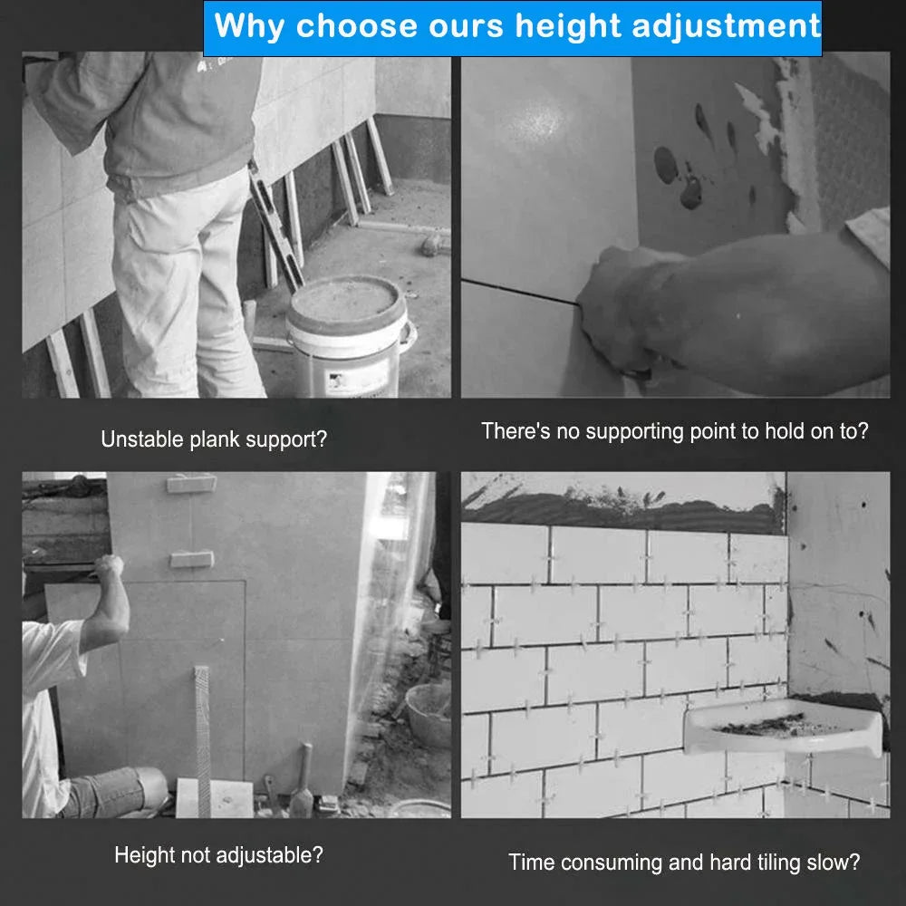 1-6PCS Tile Height Adjustment Wall Tile Ceramic Height Locator Adjustment for Tile Fixing Leveling System Hand Construction Tool