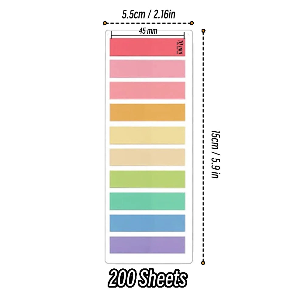 200-3600Sheets Transparent Index Creative Memo Pads Office School Stationery Self-Adhesive Stickers Posted It Sticky Note Pads