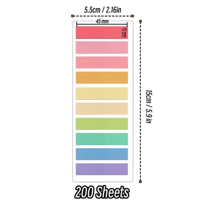 200-3600Sheets Transparent Index Creative Memo Pads Office School Stationery Self-Adhesive Stickers Posted It Sticky Note Pads