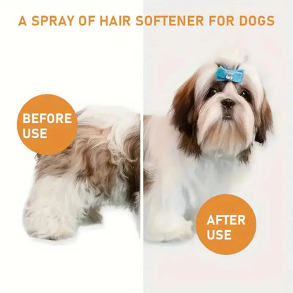 100g Pet Hair Smoothing Care Spray Contains Mild Ingredients, Deeply Moisturizing and Moisturizing Hair. One Spray Can Soften Your Pet Hair More Smooth and Shiny.