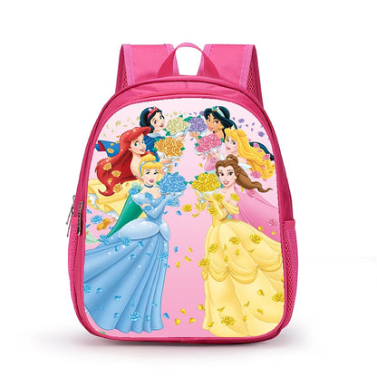 12 Inch Disney Snow White Princess School Bags for Kindergarten Children kids School Backpack for Girls Boys Cartoon Backpacks