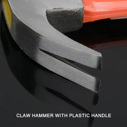 Rubber Handle Non-slip Fiber Handle Claw Hammer with Plastic Handle Claw Hammer Hardware Tools