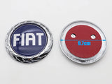 1pcs 3D 9.7cm ABS Car Front logo Front grill Rear Bumper tail door trunk Emblem sticker styling Accessories For FIAT