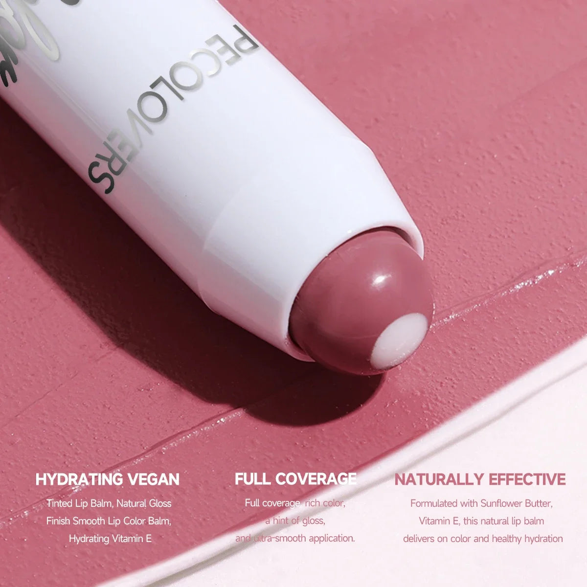2-in-1 Nude Lipstick Matte Red Lip Balm Moisturizing 6 Colors Sandwich Lipstick Waterproof Long-Lasting Non-Stick Cup Lip Stick