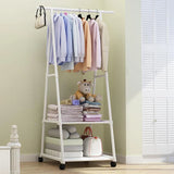 Hat Rack Triangle Hat Rack With Wheels Mobile Multi-Layer Storage Rack Hanging Clothes Rack Drying Rack Simple And Modern