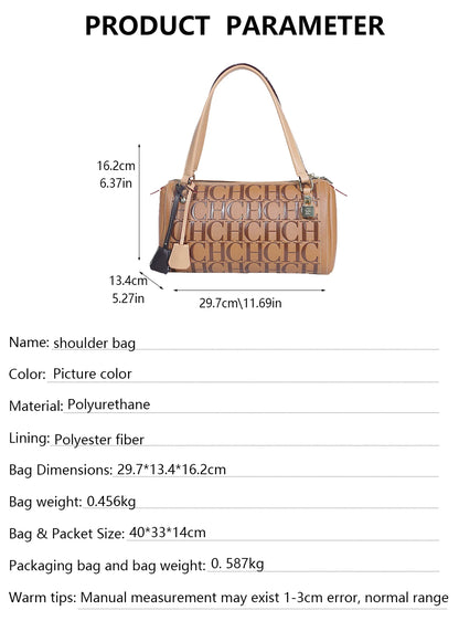 CH Niche Brand Women's Bucket Bag New Large Capacity Letter Print Design 2025 New Women's Classic Handbag