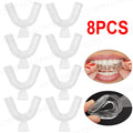 2-8pcs Anti Snoring Bruxism Sleeping Mouth Guard Tray Stop Teeth Grinding Sleep Aid Night Guard Gum Shield Mouth Health Care 