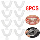 2-8pcs Anti Snoring Bruxism Sleeping Mouth Guard Tray Stop Teeth Grinding Sleep Aid Night Guard Gum Shield Mouth Health Care 