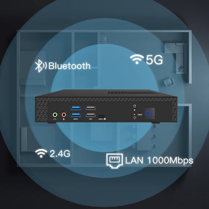 TexHoo Mini PC Computer Intel Core i7 i5 Processador ITX Windows 10 Pro Thin Client Industry COM SSD Bluetooth WIFI Brand New
