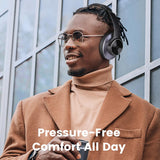 Oneodio A10 Bluetooth 5.4 Headphones Hybrid Active Noise Cancelling With Hi-Res Audio Over Ear Wireless Headset ANC With 5-Mic