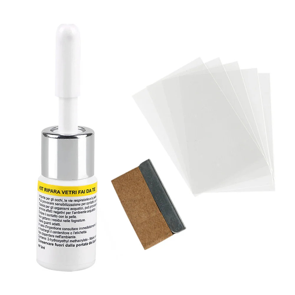 Líquido reparador de grietas en parabrisas de coche, herramienta nano para reparar vidrios, parabrisas de coche, arañazos en cristales, agente restaurador de grietas 