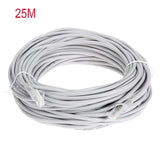 Cabo Ethernet com caixa LAN vermelha, Patch Cord, Cat5e RJ45, 1m, 5m, 10m, 15m, 20m, 30m, 50m