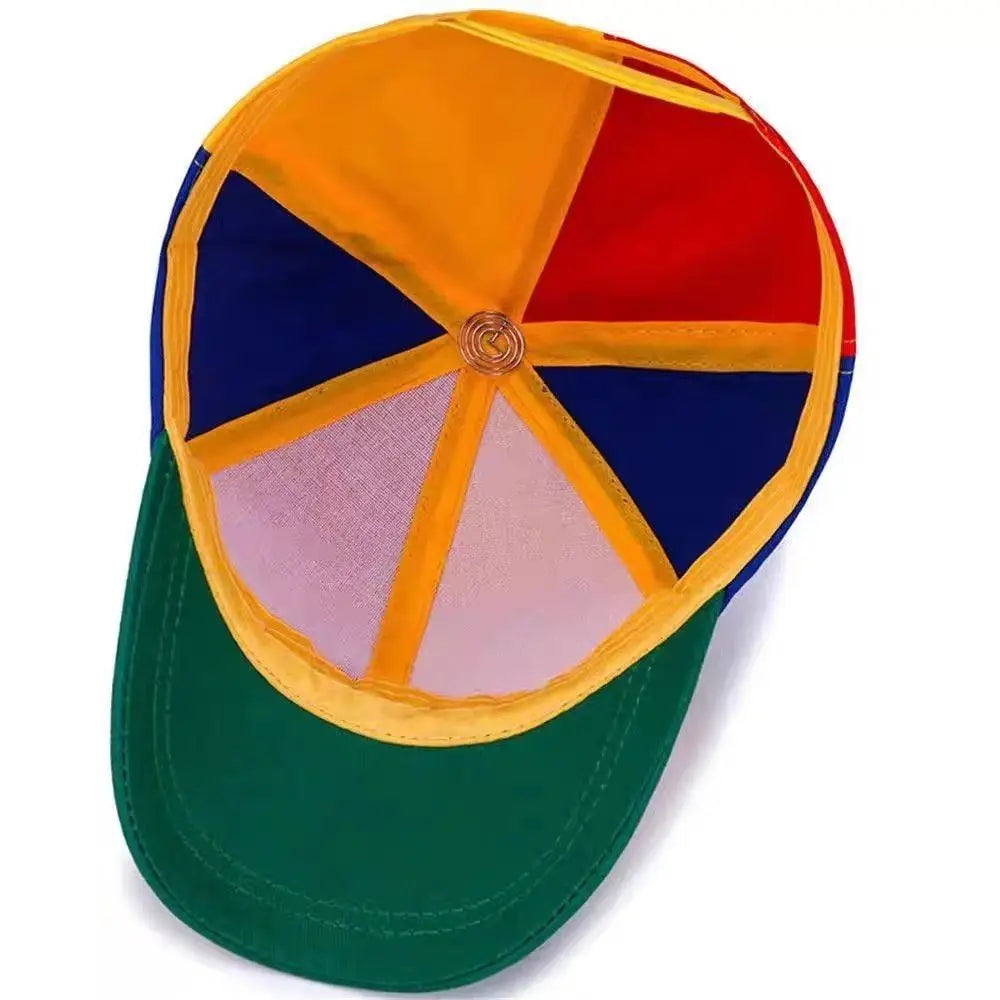 Detachable Propeller Baseball Cap Cotton Color-block Bamboo Dragonfly Sunscreen Adjustable Colorful Helicopter Spiral Hat