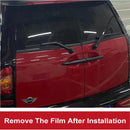 Black For Mini Cooper One D S JCW R55 Clubman 4Doors 2007-2014  Door Handle Covers Stickers Car-Styling Exterior Accessories