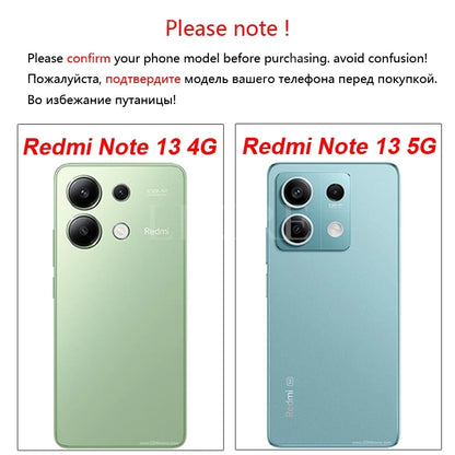 For Xiaomi Redmi Note 13 Case Liquid Silicone Cover Redmi Note 13 Pro Plus Case TPU Protective Phone Case Redmi Note 13 Cover