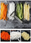 4in1 Vegetable Peeler Stainless Steel Melon Planer Multiple-Function Double-Head Peeler Household Kitchen Cucumber Slicer Tool