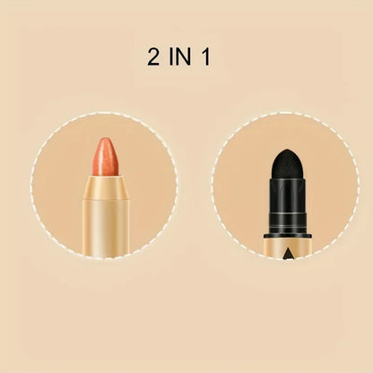 Eyeshadow Stick Pencil Waterproof Glitter Matte Eyeshadow 2 in 1 Pearly  Makeup High Pigmented Eyelid Under Crease Eyeshadow Pen