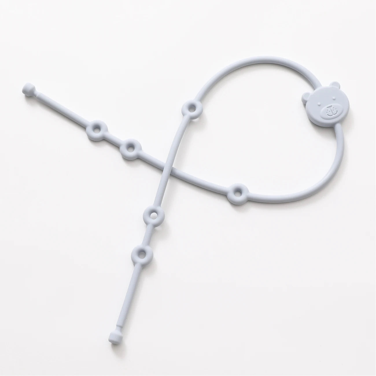 6 correas de silicona para juguetes de bebé, con forma de animal de dibujos animados, cadena de chupete ajustable antipérdida para cochecitos y tronas.