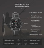 NAVIFORCE - Reloj deportivo militar de cuarzo para hombre, marca de lujo, analógico, con fecha, correa de cuero, Masculino