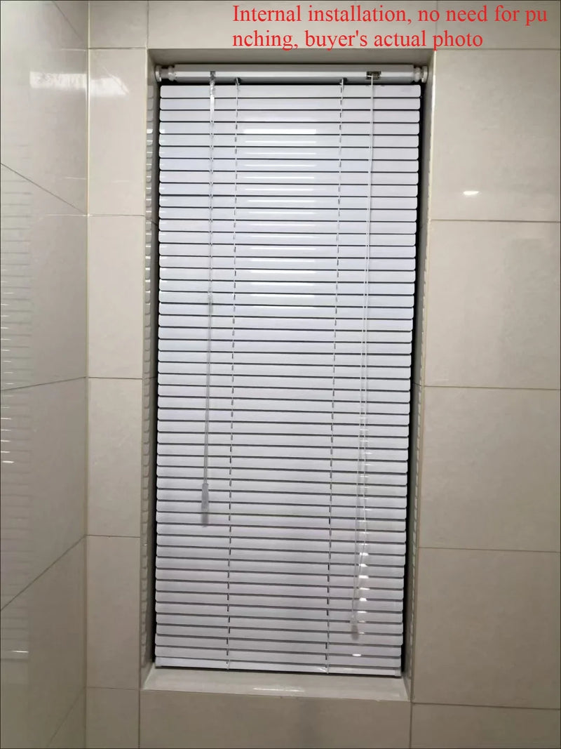 Blind Curtains No Punching Bathroom Toilet Kitchen Office Bedroom Roller Shutter Shading Lifting Rolling and Pulling Type Blinds