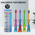 12pcs Children's soft bristled toothbrush, cleaning and protecting gums, suitable for babies aged