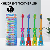12pcs Children's soft bristled toothbrush, cleaning and protecting gums, suitable for babies aged
