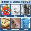 10Pcs Double Tip Permanent Markers Pens Waterproof Oily Fine Tip Black Painting Marker Graffiti Marking Pens School Supplies