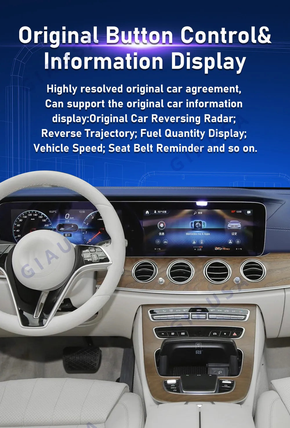 For Jeep Wrangler 2018-2022 Carplay LCD Instrument Panel Dual Screen Android Multimedia Video Player GPS Navigation Android Auto