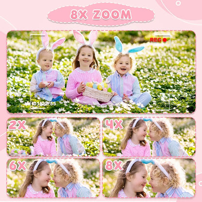 Cámara digital para niños de 1080P HD, cámara de vídeo de 2 pulgadas con funda de silicona, ideal para Navidad y cumpleaños.