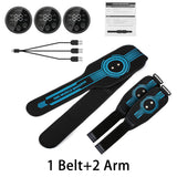 EMS Belt Massage Set Abdominal Fitness Device Intelligent Belt Full Body Muscle Stimulation Trainer USB Charging Version
