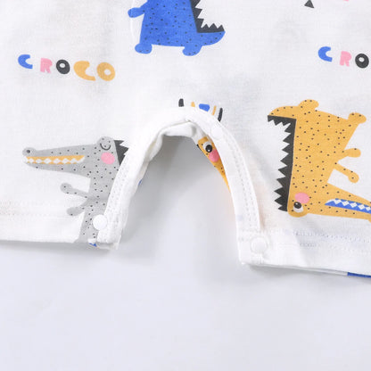 New 2025 Soft and Lightweight Cotton Baby Crawling Clothes for Boys Girls Aged 1-20 Months Children Romper Kids Homewear