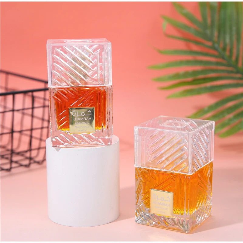 Khamrah Perfume Eau De Toilette Gift Box 100ml Unisex Arabian Oud Scent Gourmand Fragrance Long Lasting Perfume For Unisex