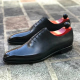 New Red Sole Brogue Shoes Men Black Business Men's Formal Shoes Lace-up Round Toe Spring/Autumn