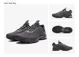 Baasploa Men Running Shoes Mesh Breathable Sport Shoes For Men Fashion Lightweight Casual Sneakers Non-Slip Lace Up Plus Size 50