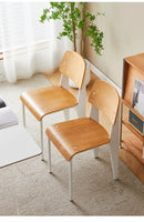 American Retro Dining Chair. Dopamine Chair Solid Wood Vitra Chair. Household Light Luxury High-end Backrest Chair