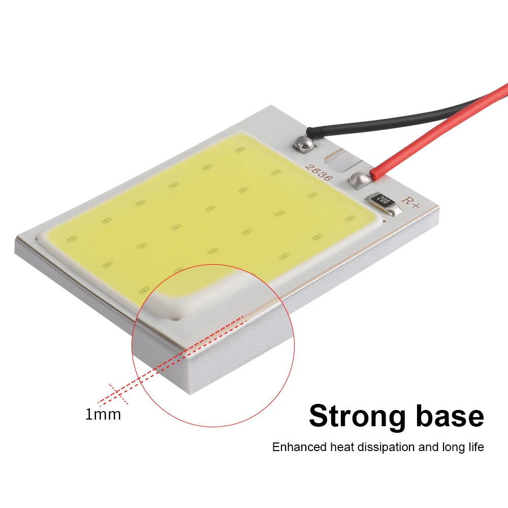 1pcs Festoon LED C5W COB Bulb 31mm 36mm 39mm 41/42mm T10 W5W Auto Dome License Plate Light Luggage Trunk Lamp Clearance Lights