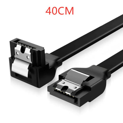 Cable de datos serial para disco duro de estado sólido Sata 3.0 de 40/50 cm, 6 Gb/s, multiespecificación, flexible, de transmisión rápida.