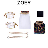 Kids Girls Rummi Devil Hunters Zoeyy Miraa Cosplay Costume for Children Idol Roleplay Outfits Halloween Carnival Suit