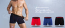 4pcs long boxers for men underwear plus size Men's panties sexy long leg underpants cotton Mens boxer shorts fashion male Trunk