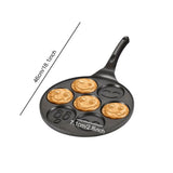 7/4 Cup Smiley Face Pancake Pan 100% Non-stick Griddle Pancake Maker Pancake Crepe Frying Pan Griddle Mini Pancakes Maker